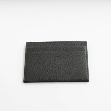 Dark Green Calf Leather Single Sided Card Holder