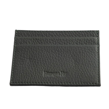 Dark Green Calf Leather Single Sided Card Holder