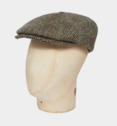 Green & Brown Donegal Tweed Woollen Toni Cap