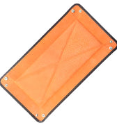 Large Brown With Orange Suede Tidy Tray