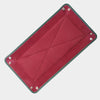 Large Dark Green With Burgundy Suede Tidy Tray