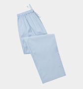 Light Blue Bengal Stripe Poplin Cotton Loungewear Bottoms