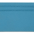 Light Blue Calf Leather Double Sided Card Holder