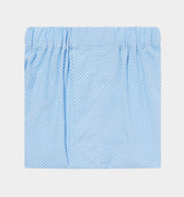 Light Blue With White Spots Cotton Boxer Short