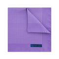 Lilac Silk Handkerchief with White Pin Spots