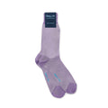 Lilac & White Pin Dot Cotton Short Socks