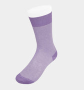 Lilac & White Pin Dot Cotton Short Socks