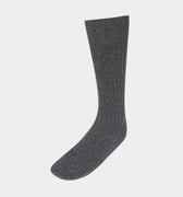 Long Grey Cashmere Socks