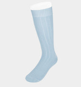 Long Pale Blue Heavy Sports Wool Socks