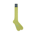 Long Plain Light Green Cotton Socks