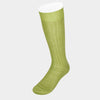 Long Plain Light Green Cotton Socks