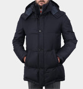 Loro Piana Mante Navy Coat 95% Wool 5% Silk