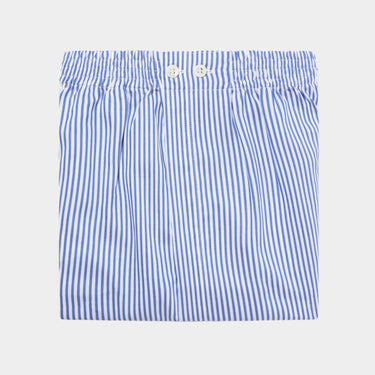 Navy & White Stripe 100% Cotton Boxer Short