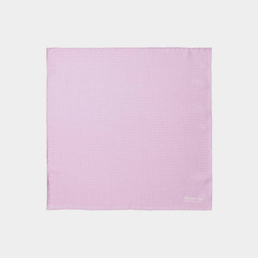 Pink With Small White Pin Dot Spots Silk Handkerchief