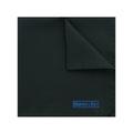 Plain Black Silk Handkerchief