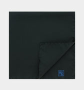 Plain Black Silk Handkerchief