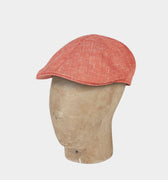 Plain Orange Linen Roma Cap