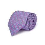Purple Paisley Bean Woven Silk Ties