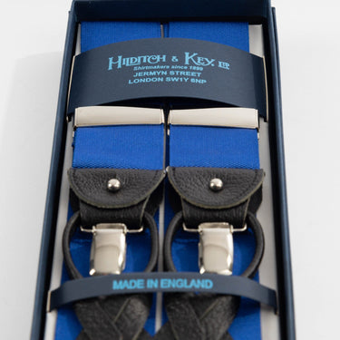 Royal Blue Plain Barathea Braces