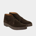 Sanders Chocolate Suede Hi Top Chukka Boot