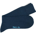 Short Navy Wool Socks