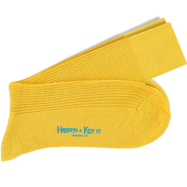 Short Yellow Wool Socks