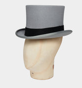 Silver Tall Top Hat