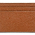 Tan Calf Leather Double Sided Card Holder