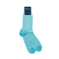 Turquoise & White Pin Dot Cotton Short Socks